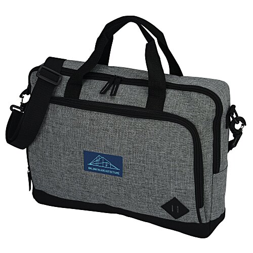 Graphite 15-inch Laptop Briefcase Bag - Embroidered Main Image
