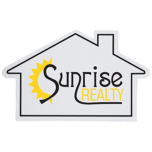 Flat Flexible Magnet - House - Large Main Image