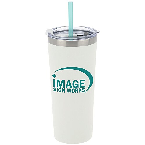 Colma Vacuum Tumbler with Straw - 22 oz Main Image