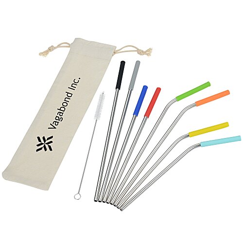Reusable Stainless Multi Straw Set Main Image