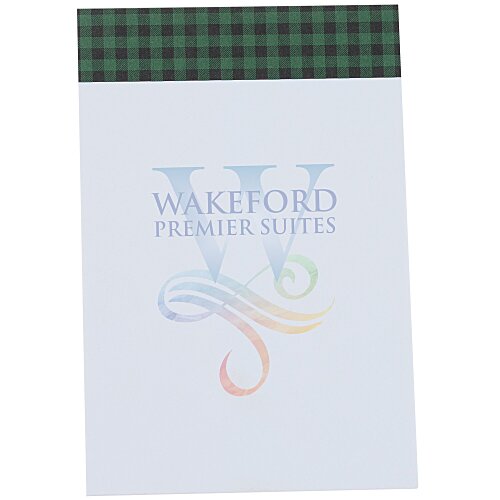 Souvenir Designer Notepad - 6” x 4” - 50 Sheet - Buffalo Plaid Main Image