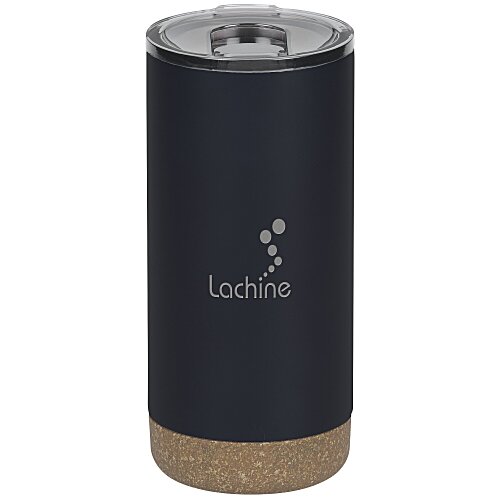 Wellington Vacuum Tumbler with Cork Bottom - 16 oz - Laser Engraved Main Image