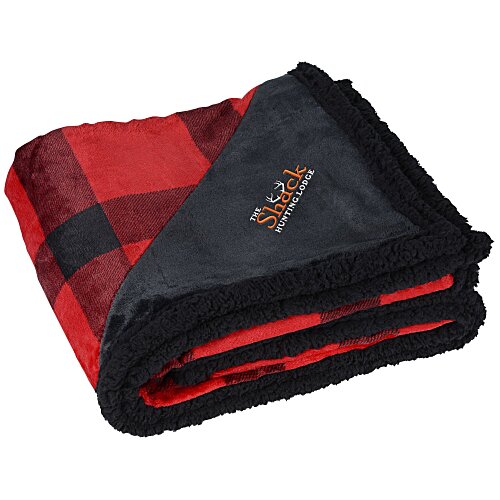 Field & Co. Buffalo Plaid Sherpa Blanket Main Image