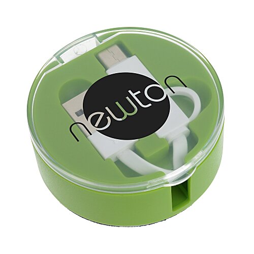 Retractable Duo Charging Cable with Screen Cleaner Main Image