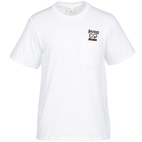 Everyday Cotton Pocket T-Shirt - Men's - White - Screen Main Image