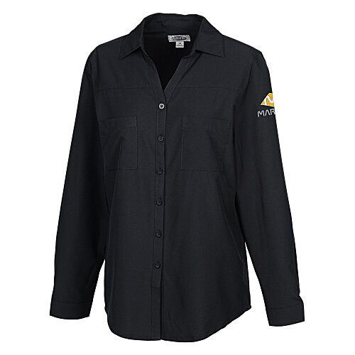 Classic Stretch Open Neck Blouse - Ladies' Main Image