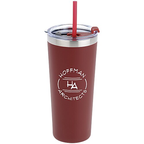 Colma Vacuum Tumbler with Straw - 22 oz - Colours Main Image