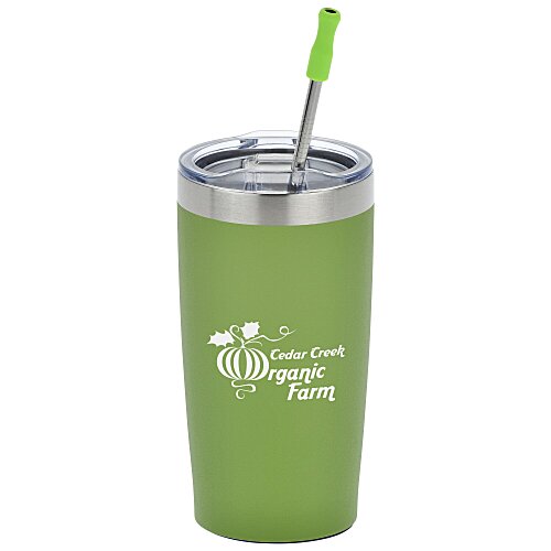 Yowie Vacuum Tumbler with Stainless Straw Set - 18 oz - Powder Coat Main Image