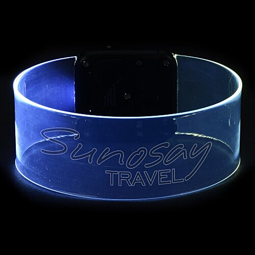 Cosmic Multicolour LED Bracelet - Laser Engraved Main Image