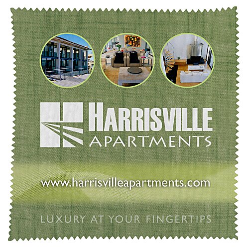 Full Colour Cleaning Cloth - 6 inches x 6 inches Main Image