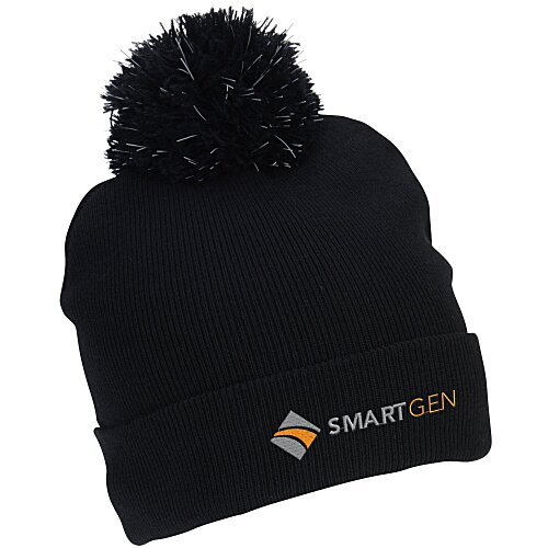 All Weather Pom Beanie with Cuff Main Image