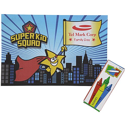 Super Kid Colouring Book & Crayon Set Main Image
