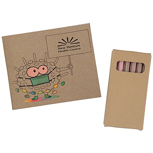 Kid's Colouring Book To-Go Set - Stay Healthy Main Image