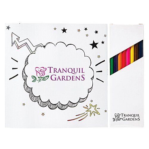 Colouring Book & Pencil Set - Inspirational Main Image