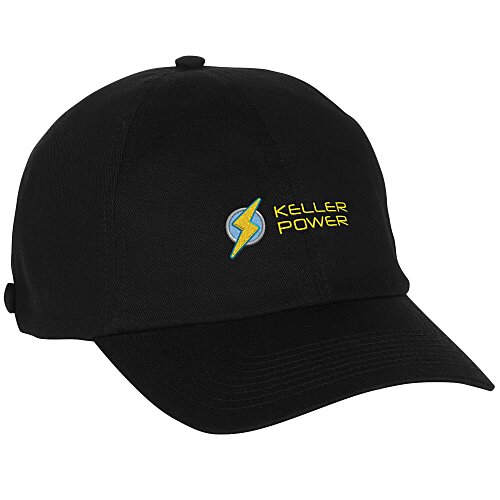 Cotton Twill Low Fit Cap with Face Mask Buttons Main Image