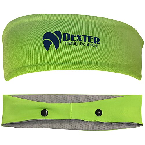 Cooling Headband with Face Mask Buttons Main Image