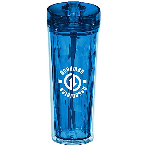 Flip and Sip Geometric Tumbler - 18 oz. - Closeout Colours Main Image
