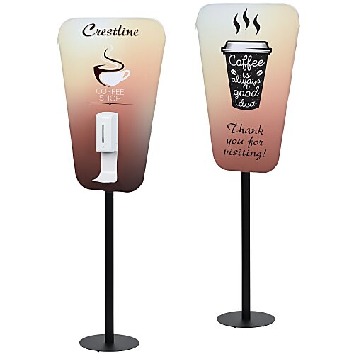 EuroFit Pedestal Sanitizing Station - Single Dispenser Main Image