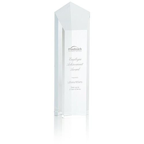 Pentagon Crystal Tower Award - 10 inches Main Image