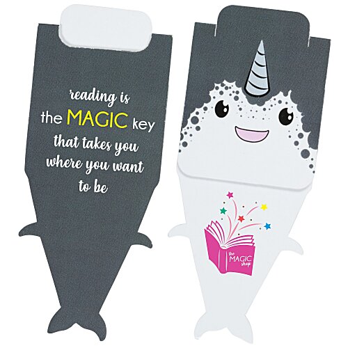 Paws and Claws Magnetic Bookmark - Narwhal Main Image