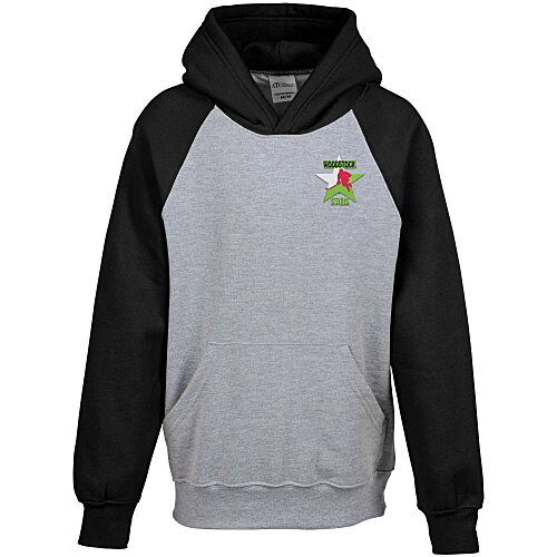 Everyday Fleece Two-Tone Hooded Sweatshirt - Youth - Embroidered Main Image