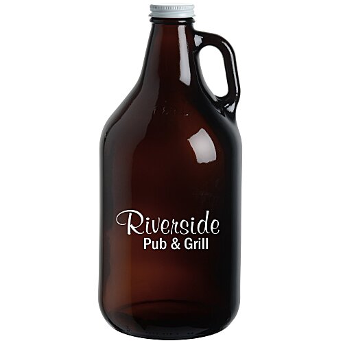 Amber Growler with Lid - 64 oz. Main Image