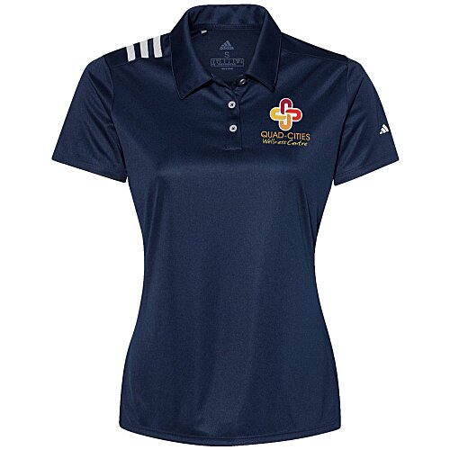 adidas Performance 3-Stripe Polo - Ladies' Main Image