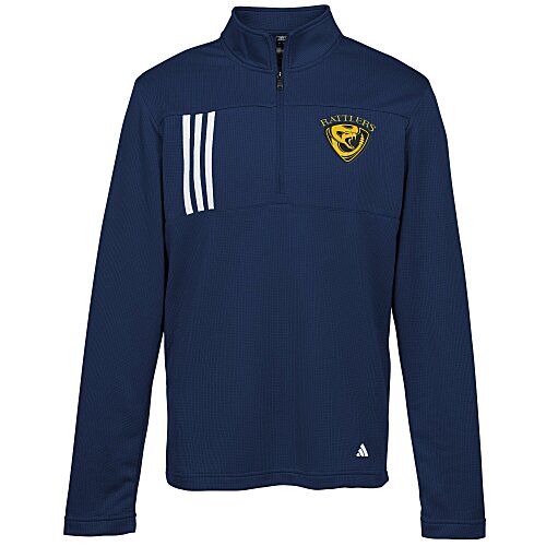 adidas 3-Stripes Double Knit 1/4-Zip Pullover Main Image