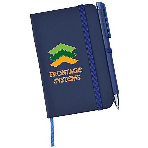 TaskRight Afton Notebook with Pen - 5 1/2 inches x 3 1/2 inches - Full Colour Main Image