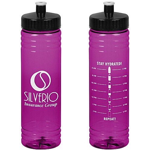 Halcyon Water Bottle with Stay Hydrated Graphics - 24 oz Main Image