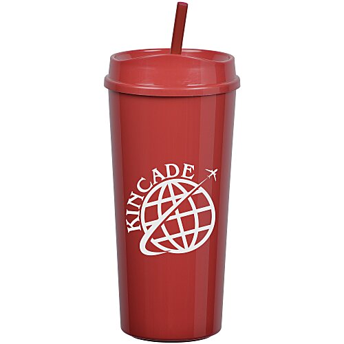 Roadmaster Tumbler with Straw - 18 oz. - Black Interior Main Image