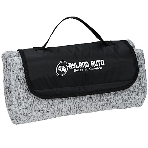 Heathered Knit Fold Up Blanket Main Image