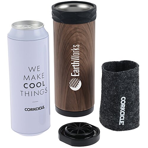 Corkcicle Slim Arctican Insulator - Wood Main Image