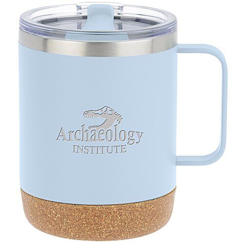 Explorer Vacuum Camp Mug with Cork Bottom - 12 oz - Laser Engraved Main Image