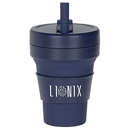 Stojo Biggie Cup with Straw - 16 oz. Main Image