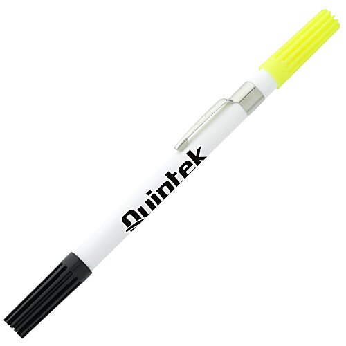 Dri Mark Double Header Plastic Point Pen/Highlighter Main Image
