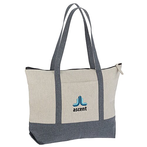 Repose 10-oz Zippered Tote - Embroidered Main Image