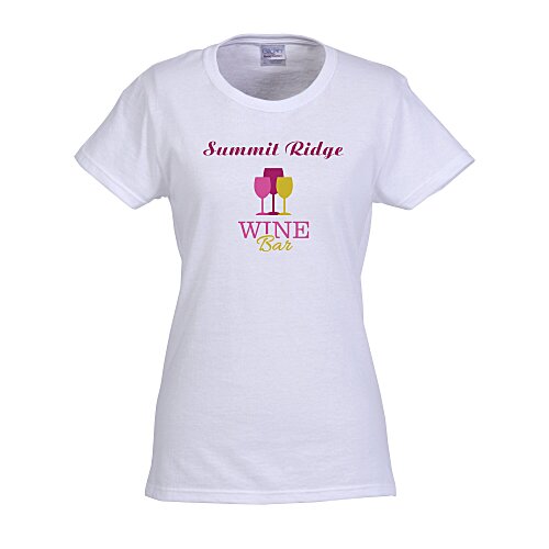 Gildan Heavy Cotton T-Shirt - Ladies' - Full Colour - White Main Image