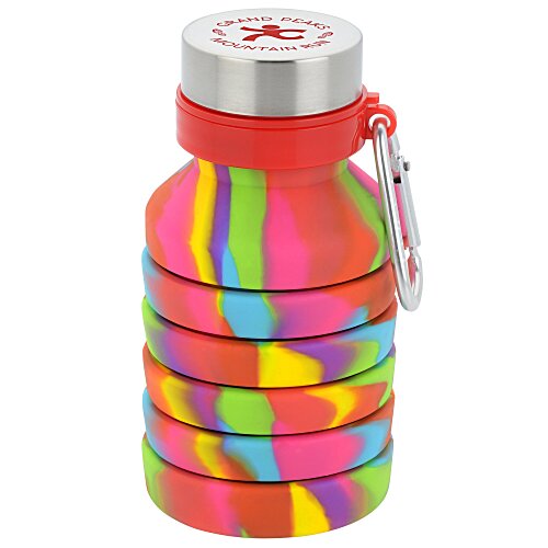 Zigoo Silicone Collapsible Bottle - 18 oz - Tie-Dye Main Image