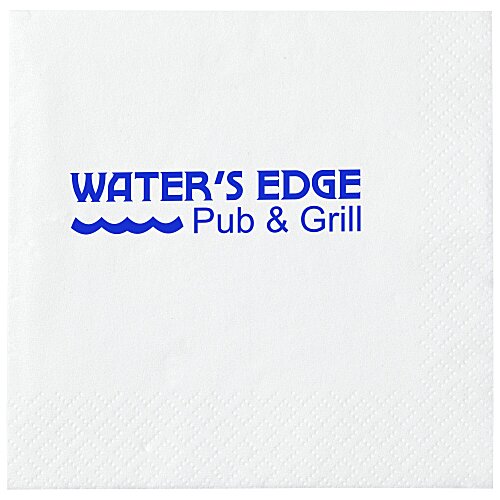 Beverage Napkin - 3-ply - White Main Image