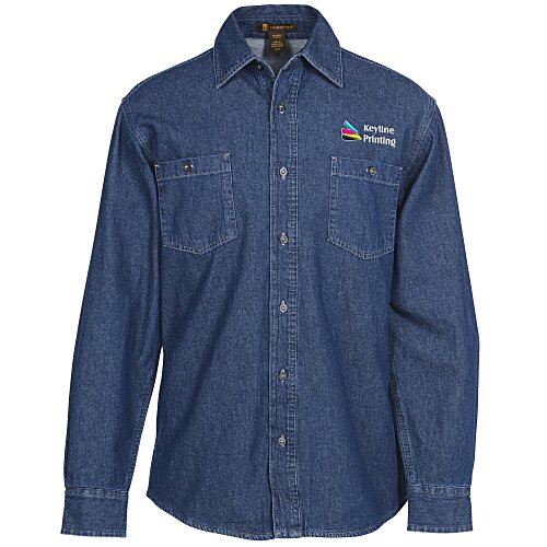 Harriton Denim Shirt-Jacket Main Image