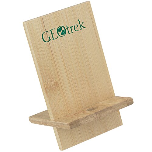 Bamboo Desktop Phone Stand Main Image