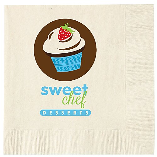 Luncheon Napkin - 3-ply -  Ivory - Full Colour Main Image
