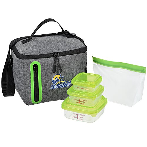 Oval Portion Control & Food Bag Lunch Set Main Image
