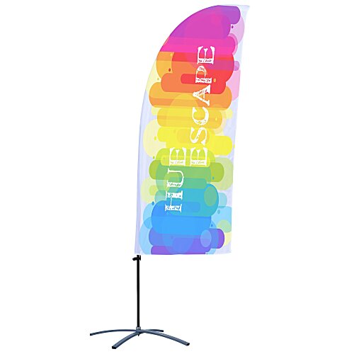 Indoor Value Blade Sail Sign - 7 1/2 feet - One Sided Main Image