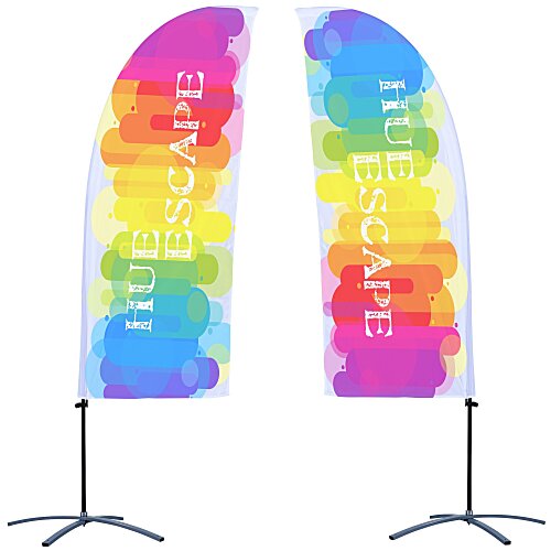 Indoor Value Blade Sail Sign - 7 1/2 feet - Two Sided Main Image