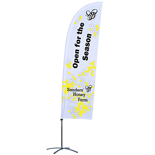 Indoor Value Blade Sail Sign - 10 1/2 feet - One Sided Main Image