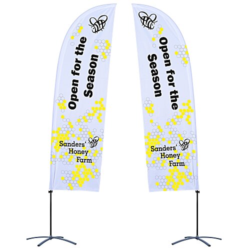 Indoor Value Blade Sail Sign - 10 1/2 feet - Two Sided Main Image