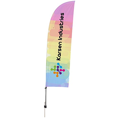 Outdoor Value Blade Sail Sign - 10 1/2 feet - One Sided Main Image