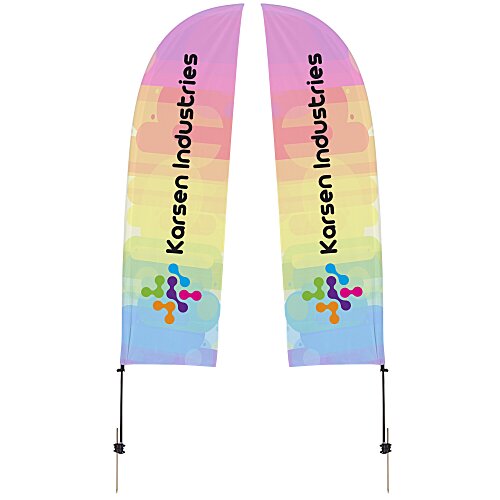 Outdoor Value Blade Sail Sign - 10 1/2 feet - Two Sided Main Image